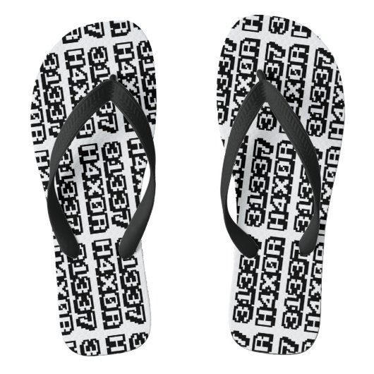 31337 H4X0R TEENSLIPPERS (Voetbed)