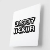 31337 H4X0R VIERKANTE KLOK (Hoek)