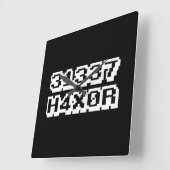 31337 H4X0R VIERKANTE KLOK (Hoek)