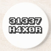 31337 H4X0R ZANDSTEEN ONDERZETTER (Voorkant)