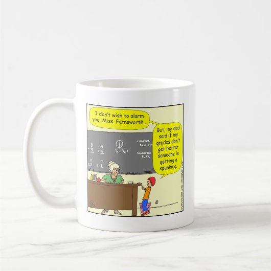 313 iemand krijgt een overweldigende Cartoon Koffiemok (Links)