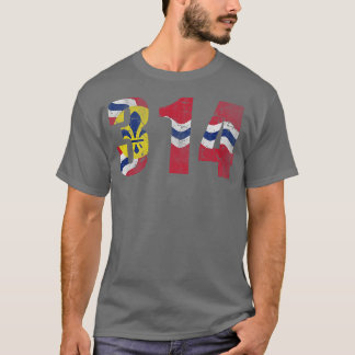 314 St. Louis Flag Missouri T-shirt