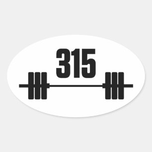 315 lbs. Barbell Sticker
