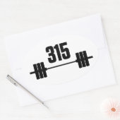 315 lbs. Barbell Sticker (Envelop)