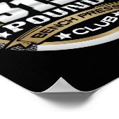 315 Pound Bench Press Club For Powerlifter Weightl Poster (Hoek)