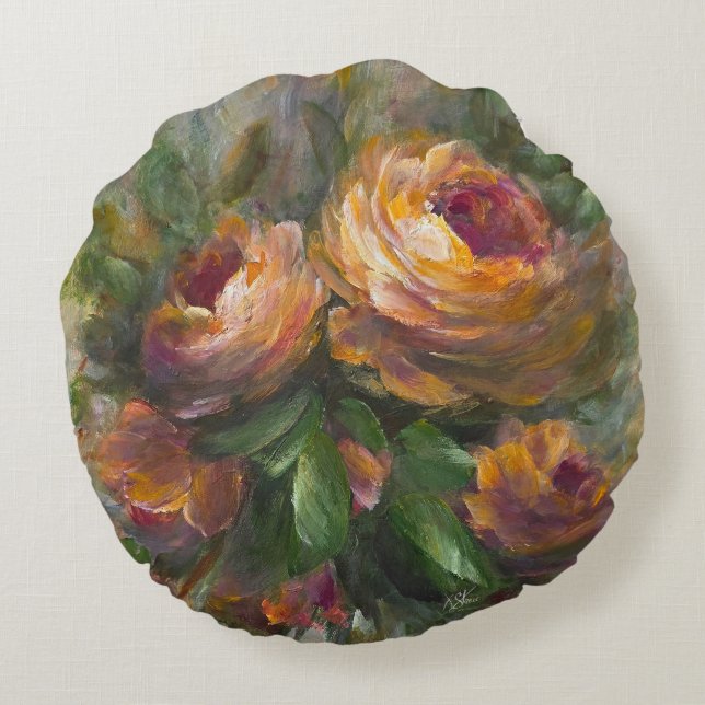 315 Roses Rond Kussen (Achterkant)