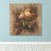 315 Rozen Canvas Afdruk (Insitu (Houten vloer))