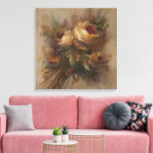 315 Rozen Canvas Afdruk (Insitu (Woonkamer))