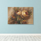 315 Rozen Op3 16" x 24" Canvas Afdruk (Insitu (Houten vloer))