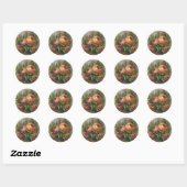 315 Rozen Ronde Sticker (Vel)