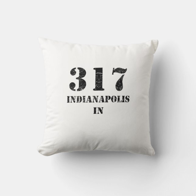 317 Indianapolis IN Kussen (Voorkant)
