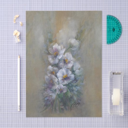 318 Purple white Tissuepapier (Craft)
