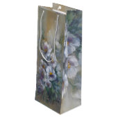 318 White Flowers Wijn Cadeautas (Achterkant Gekanteld)