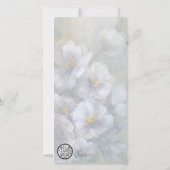 318 witte bloem 4 x 8" kaart (Achterkant)