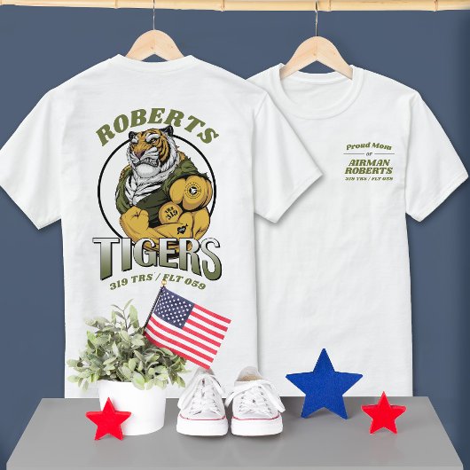 319 Tigers Luchtmacht BMT Afstuderen LICHTE Kleur T-shirt