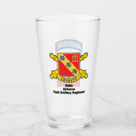 319e AFAR 82e Airborne Division Beer Glass Glas