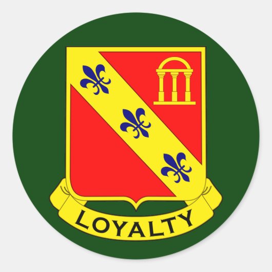 319th Armoured Field Artillery RGT (Airborne) DUI Ronde Sticker (Voorkant)