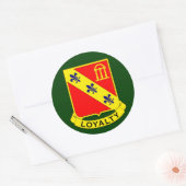 319th Armoured Field Artillery RGT (Airborne) DUI Ronde Sticker (Envelop)