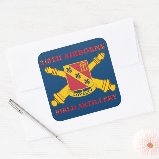 319TH FIELD ARTILLERY STICKERS (Envelop)