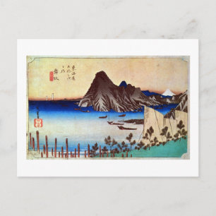 31. 舞 坂 宿, 広 Maisaka-juku, Hiroshige, Ukiyo-e Briefkaart