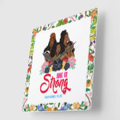 31:25 De zwarte vrouw melanine Vierkante Klok (Hoek)