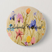 31/2"Vier Vriendelijkheid knoop Ronde Button 7,6 Cm (Voorkant)