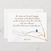 31:6 U bent niet alleen bijbelse Kingfisher Bird Briefkaart (Voorkant / Achterkant)