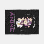 31.Alleen een meisje dat echt van Anime houdt Fleece Deken (Voorkant (Horizontaal))