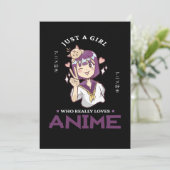 31.Alleen een meisje dat echt van Anime houdt Save The Date (Staand voorkant)