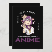 31.Alleen een meisje dat echt van Anime houdt Save The Date (Voorkant / Achterkant)