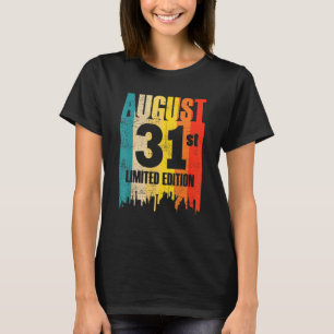 31 augustus Beperkte maand van de Uitgave 8 31st D T-shirt