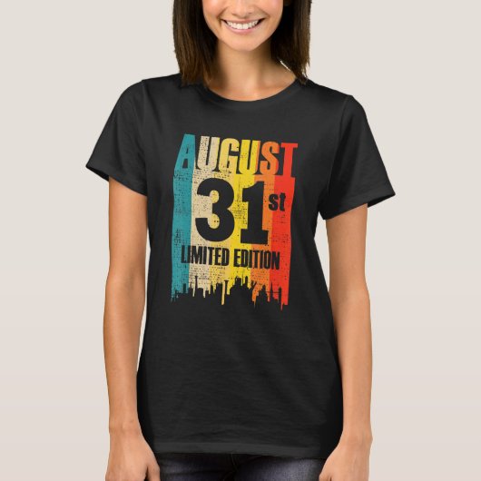 31 augustus Beperkte maand van de Uitgave 8 31st D T-shirt (Voorkant)