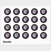 31 Bowling 31e verjaardag Ronde Sticker (Vel)