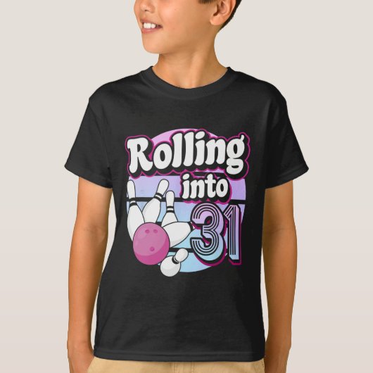 31 Bowling 31e verjaardag T-shirt (Voorkant)