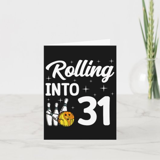 31 Bowling 31ste verjaardag Kaart (Voorkant)