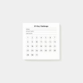 31-daagse challenge maandelijkse notities post-it® notes (Voorkant)