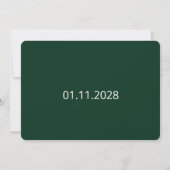31 Dagen Kalender Bewaar de Datum Bos Groen Save The Date (Achterkant)