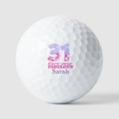 31 FOREVER-ever Fabulous 31th Birthday Gift – Roze Golfballen (Voorkant)