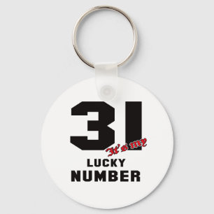 31 Het is mijn geluksnummer Sleutelhanger