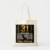 31 jaar gehuwd - Funny 31st Wedding Jubileum Tote Bag (Voorkant)