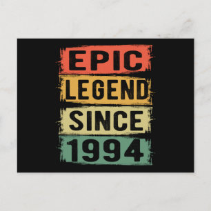 31 Jaar Oud 1993 Epic Legende 31e Verjaardag Cadea Briefkaart