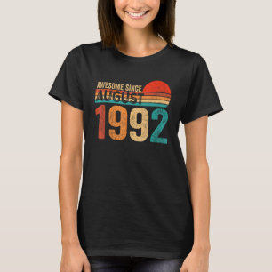 31 jaar oud 31e verjaardag Geweldige sinds 1 augus T-shirt