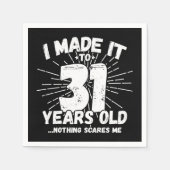 31 Jaar Oud Sarcastisch Meme Grappig 31e Verjaarda Servet (Voorkant)