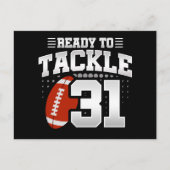31 Jaar Oud Tackle Voetbal Feest 31e Verjaardag Briefkaart (Voorkant)