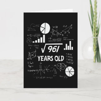 31 jaar oude Bday Wiskunde Teacher 31ste verjaarda Kaart