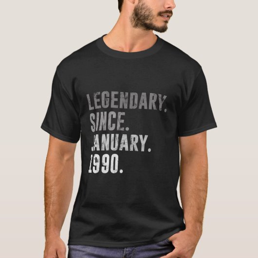 31 jaar oude verjaardagscadeaus legendarisch sinds t-shirt (Voorkant)
