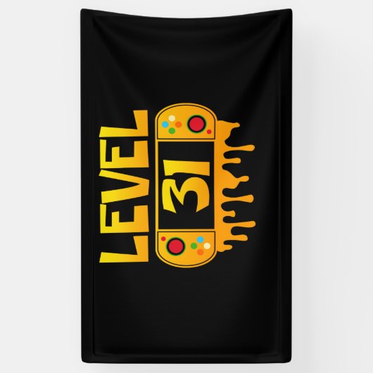 31 jaar oude videogames Gift Spandoek (Verticaal)