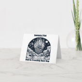 31 jan - De hel is ijskoud gedurende de dag Kaart (Voorkant)