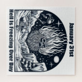 31 jan - De hel is ijskoud gedurende de dag Legpuzzel (Horizontaal)