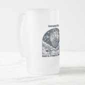 31 jan - De hel is ijskoud gedurende de dag Matglas Bierpul (Voorkant links)